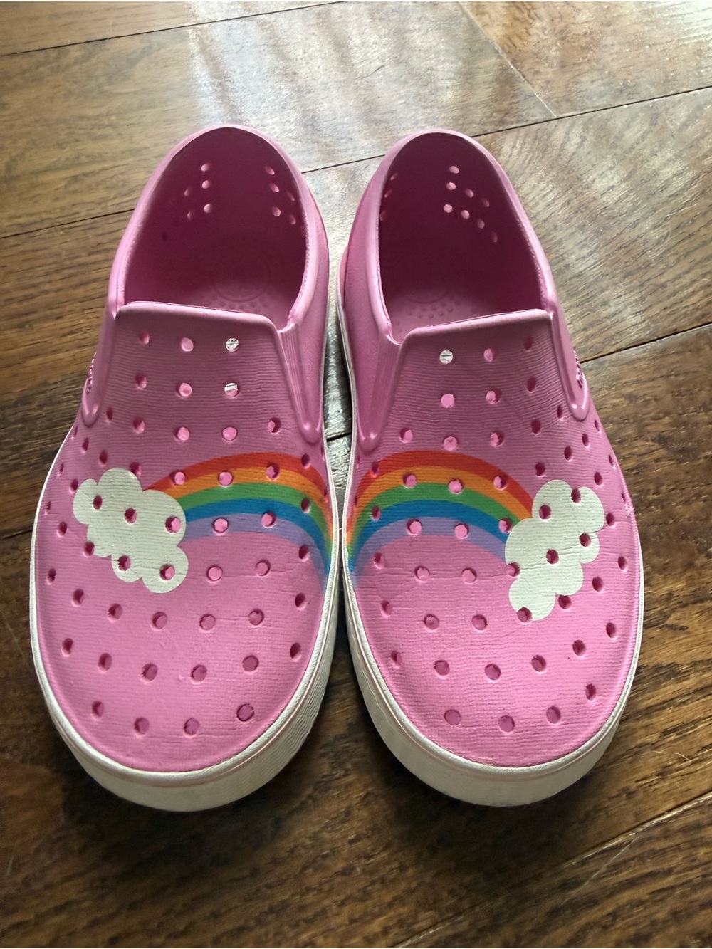 Kids’ Pink Rainbow Native Shoes